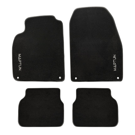 Complete set of black MapTun textile mats for saab 9.3 2004-2012 CV Accessories