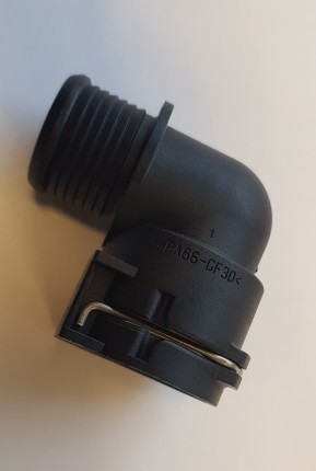 Radiator water hose connector, Saab 9.3 NG 2003-2011 Heating